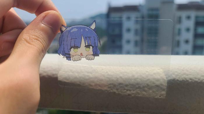 투명 포토카드 (료냥이)