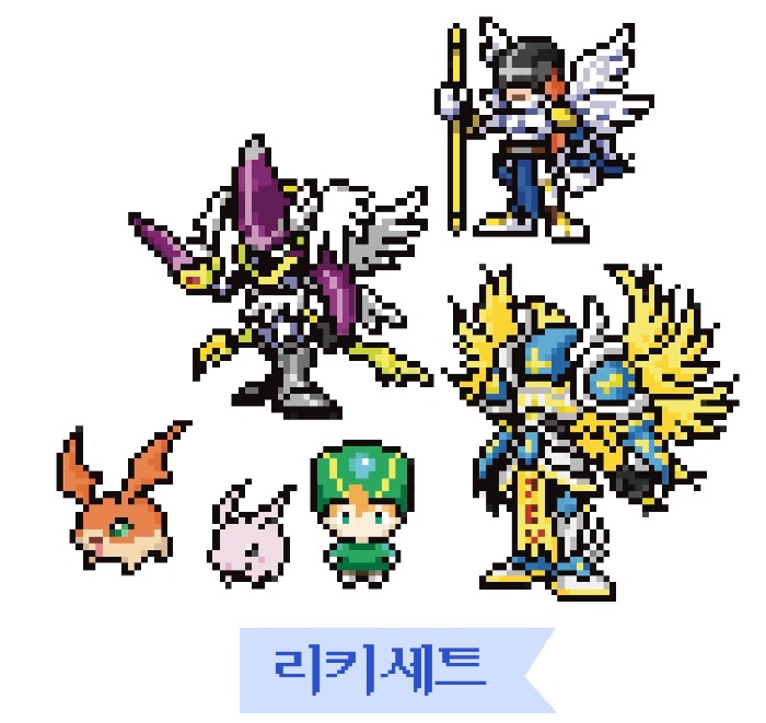 조각스티커6종(리키세트)