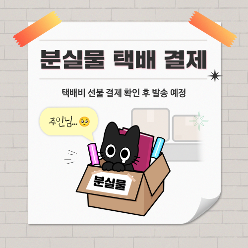 [330 일산]분실물 택배 비용 결제