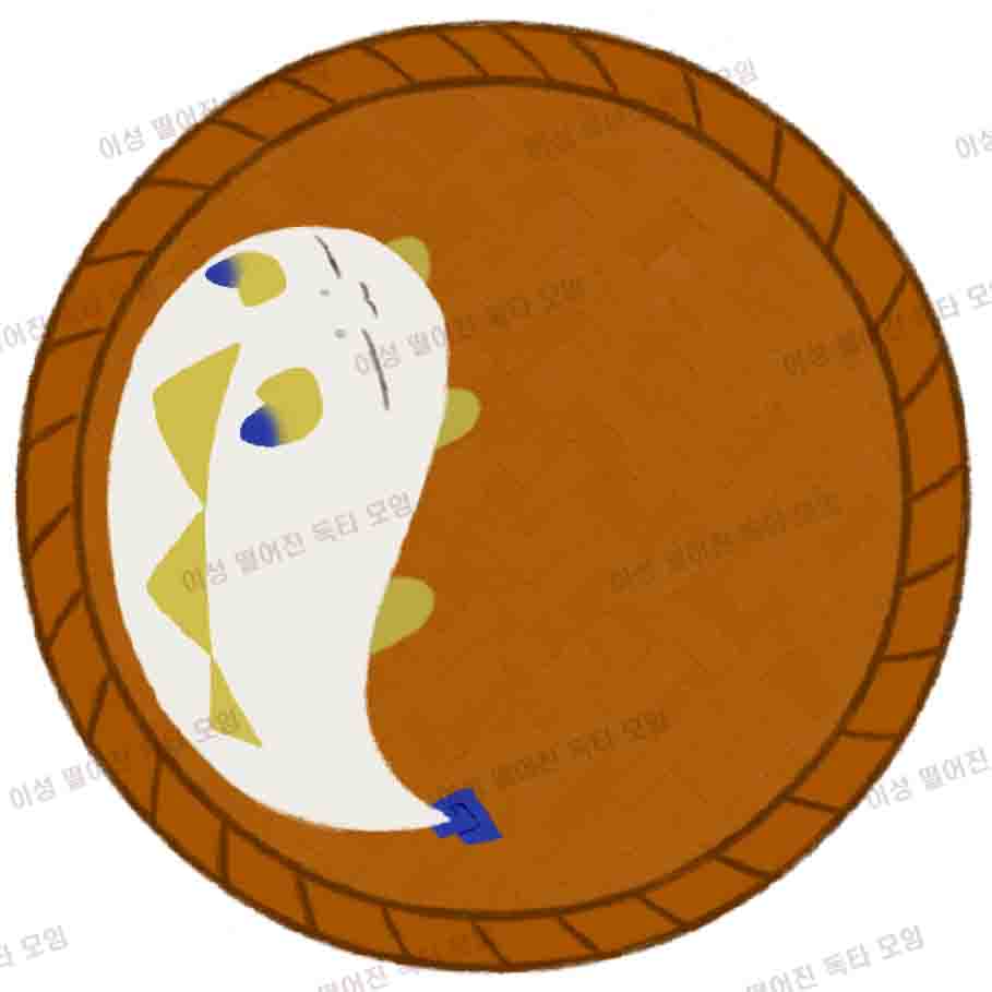 슈 컵받침 백색 VER