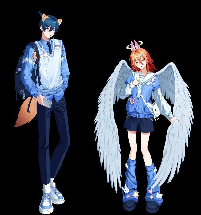 아크릴 스탠드 여우아키(사진왼쪽)