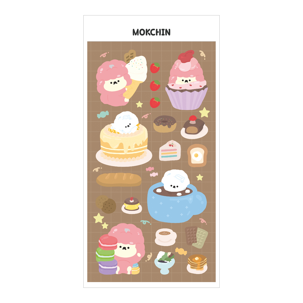 목욕탕친구들 해피 디저트 타임 스티커