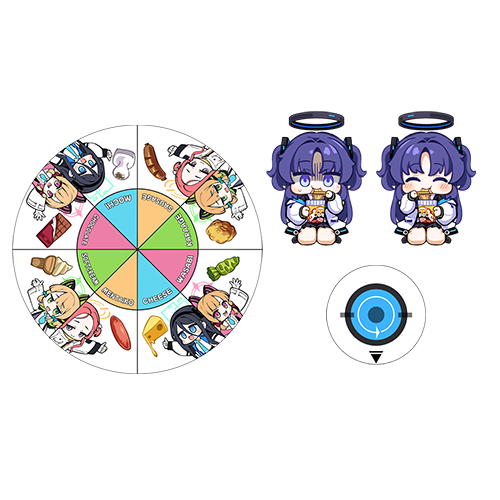 -할인중- 블루아카이브 라면 스토퍼 회전 아크릴 스탠드