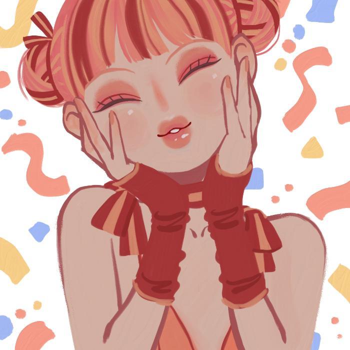 사각 엽서 - 오렌지