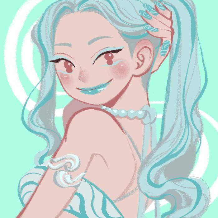 사각 엽서 - 민트