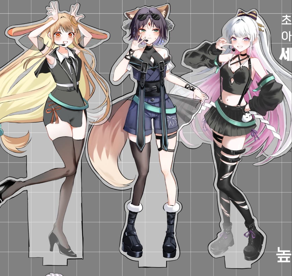 초카구야 공주 아이돌 아크릴 스탠드 세트