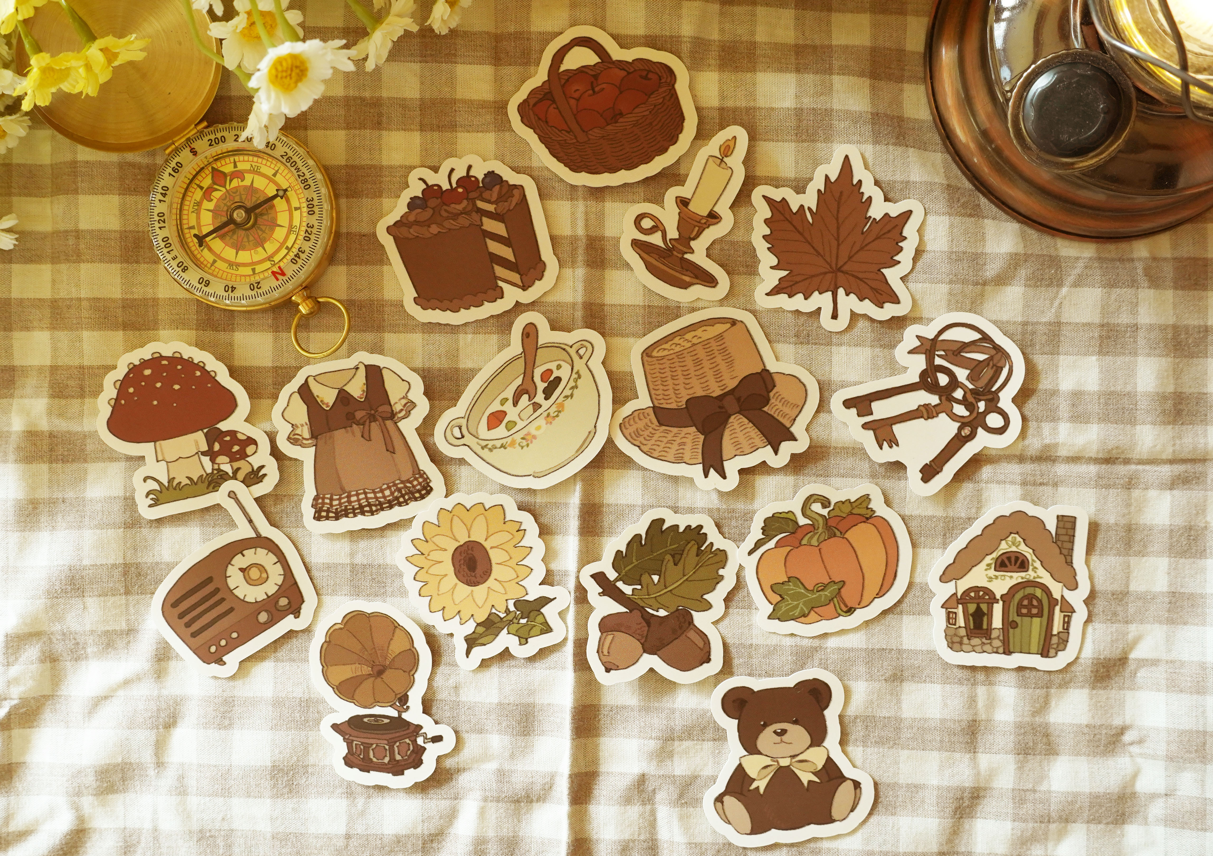 빈티지 조각스티커