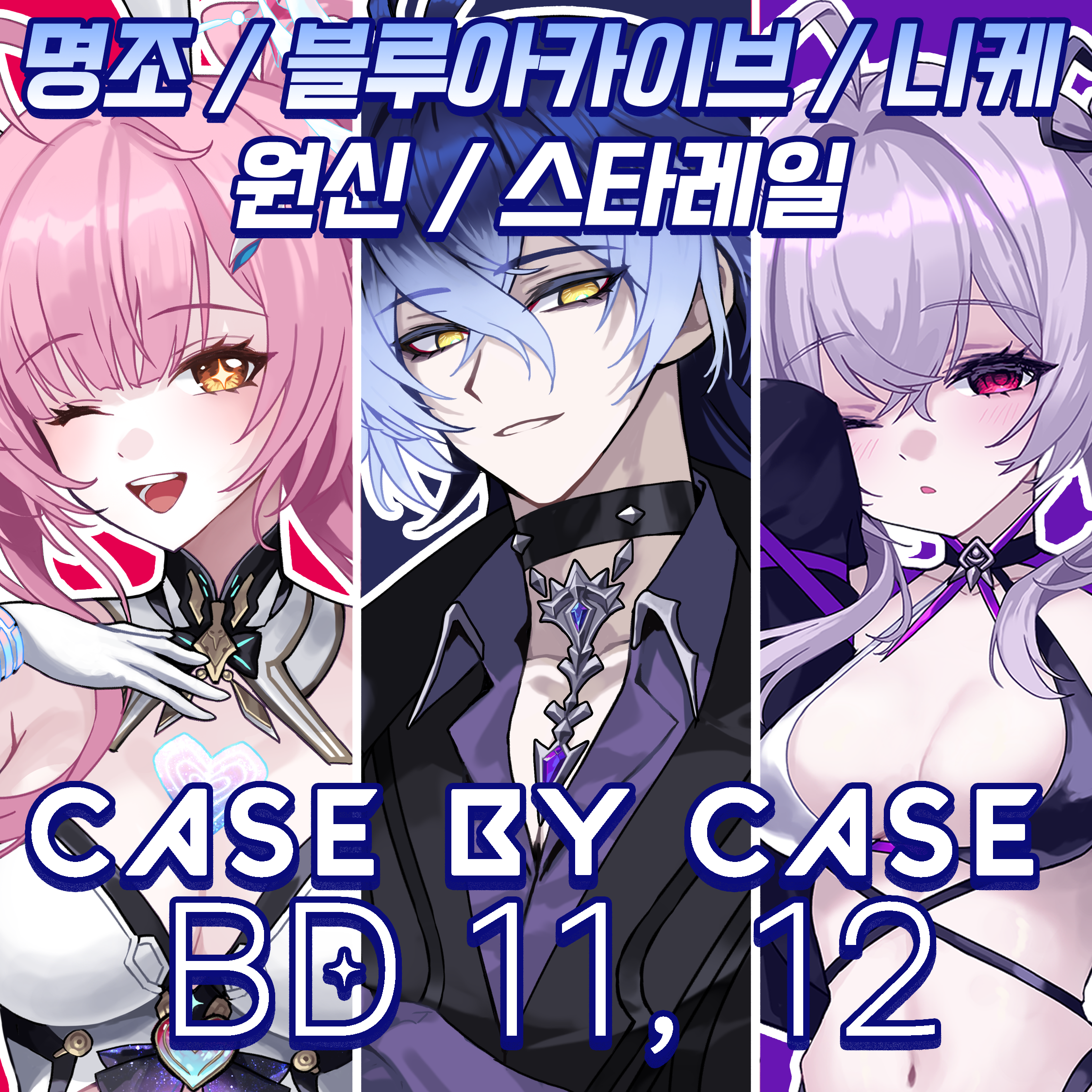 [5수코 BD11,12] 블루아카이브,원신,니케,붕괴스타레일,명조